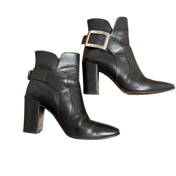 Authentic Roger  Vivier Ankle Boots w/ Buckles - EU 35.5 US 5.5-6 - Picture 3 of 10